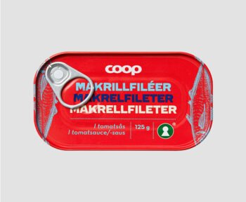 Makrillfiléer i Tomatsås 125gm